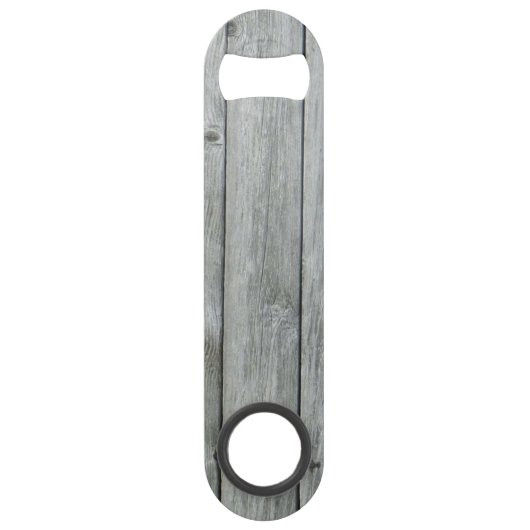 独自の国の作成素朴モノグラムのボトル スピード栓抜き (裏面)