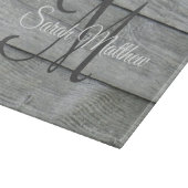 独自の国名を作素朴モノグラムの成 カッティングボード (角)