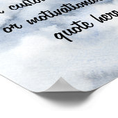 独自の埃っぽい青い水色を作成する ポスター (角)