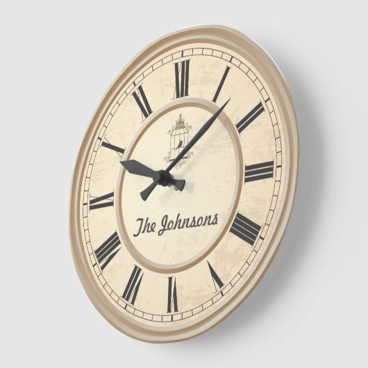 独自の壁時計をパーソナライズされた作成する ラージ壁時計 (傾斜)