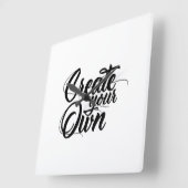 独自の壁時計をミニマル作成する スクエア壁時計 (傾斜)