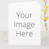 独自の大きなグリーティカスタムングカードを作成する カード (黄色い花)