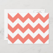 独自の大きなサーモンジグザグパターンを作成 ポストカード (正面/裏面)