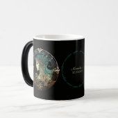 独自の天体《星座》乙女座〔占星術の〕十二宮図の作成 モーフィングマグカップ (正面左)