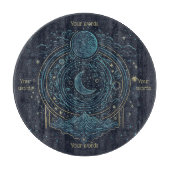 独自の天月と山の祭壇を作成する カッティングボード (正面)