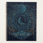 独自の天空と山を作成 プランナー手帳 (正面)