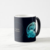 独自の天空のアクエリアス〔占星術の〕十二宮図を作成 モーフィングマグカップ (正面右)