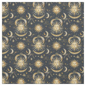 独自の天空華美の青と金ゴールドを作成 ファブリック (見本)