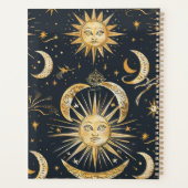 独自の天空華美の青と金ゴールドを作成 プランナー手帳 (裏面)