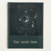 独自の天衛星を作成する プランナー手帳 (正面)