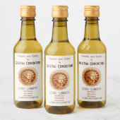 独自の太陽ビクトリアン女神を作成 ワインラベル (ボトル)