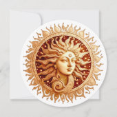 独自の太陽ビクトリアン女神を作成 招待状 (正面)