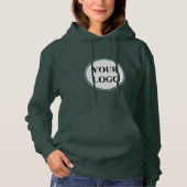 独自の女性パーソナライズされたギフトロゴの作成 パーカ (正面)