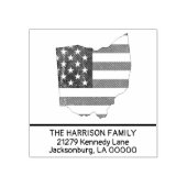 独自の姓を作成オハイオ差出人住所 ラバースタンプ (インプリント)