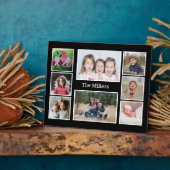 独自の姓を作成8 Photo Collage Black フォトプラーク (側面)