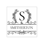 独自の姓モノグラムを作成する ラバースタンプ (インプリント)