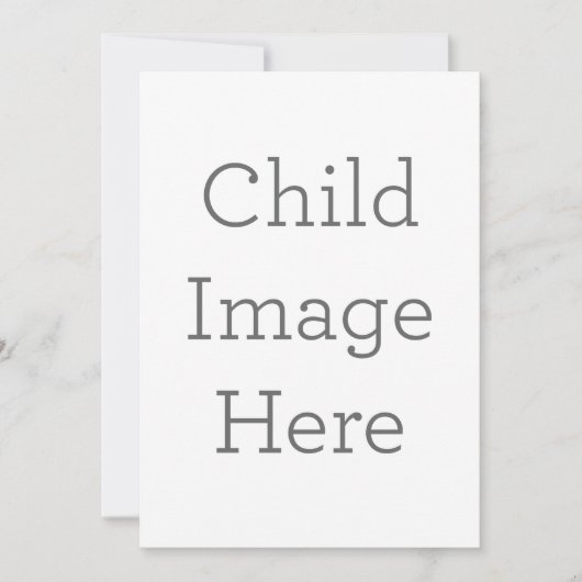 フラット招待状, サイズ: 12.7cm x 17.8cm, ペーパー: シグネチャーマット, 封筒: ホワイト (正面)