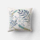 独自の孔雀の雪片を作成する クッション (裏面)