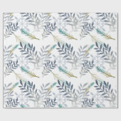 独自の孔雀の雪片を作成する ラッピングペーパー (フラット)