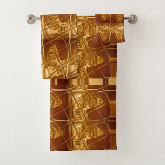 独自の完璧なアフリカの家族のカスタム作成 バスタオルセット (インサイチュ)