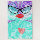 独自の完璧なハートの作成 ジグソーパズル (縦)