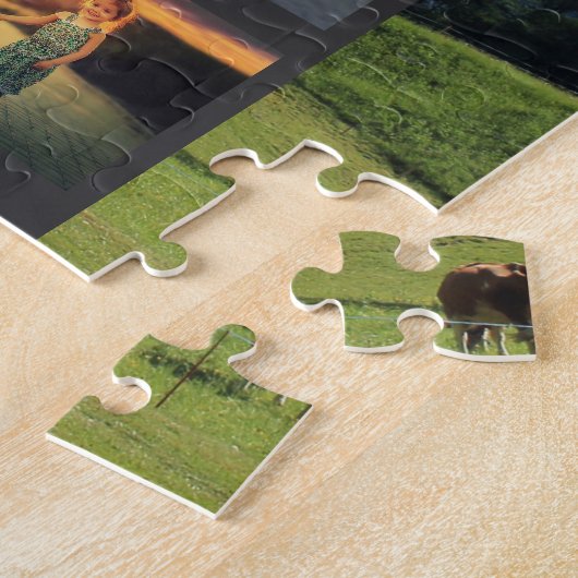 独自の家族の写真コラージュパズルの作成 ジグソーパズル (側面)