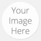 独自の小さな丸いステッカーを作成 ラウンドシール (正面)