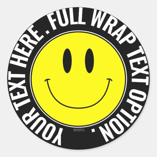 独自の小さな丸いステッカー、完全な文字ラップを作成 ラウンドシール (正面)