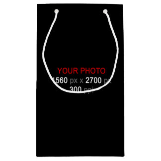 独自の小さな2枚の写真を作成する抱き枕 スモールペーパーバッグ