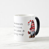 独自の小切手を作成するクリスマス格言 モーフィングマグカップ (正面右)