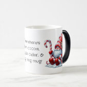 独自の居心地の良いペパーミントクリスマス格言の作成 モーフィングマグカップ (正面右)