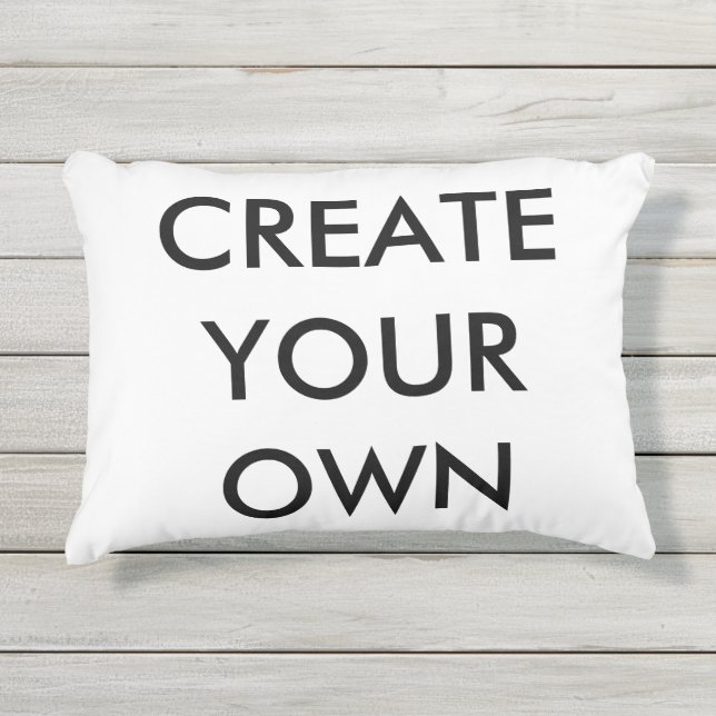 独自の屋外アクセント枕を作成する12" x 16" アウトドアクッション (正面)