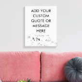 独自の山の作成カスタム引用文 キャンバスプリント (インサイチュ (リビング))