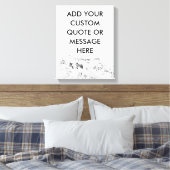 独自の山の作成カスタム引用文 キャンバスプリント (インサイチュ (寝室))