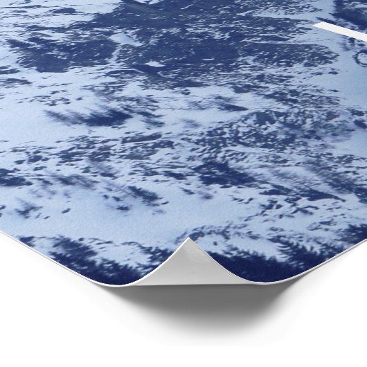 独自の山の引用文を作成感動的 ポスター (角)