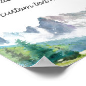 独自の山の引用文ポスターの作成 ポスター (角)