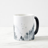 独自の山の風景を作成 モーフィングマグカップ (正面右)