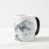 独自の山を作威厳のある成 モーフィングマグカップ (正面右)