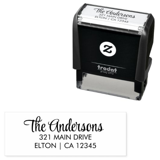 独自の差出人住所のパーソナライズされた作成 セルフインキングスタンプ (インサイチュ)