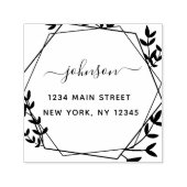 独自の差出人住所のモダン作成 セルフインキングスタンプ (デザイン)