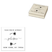 独自の差出人住所のモダン作成 ラバースタンプ (押印)