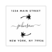 独自の差出人住所のモダン作成 ラバースタンプ (インプリント)