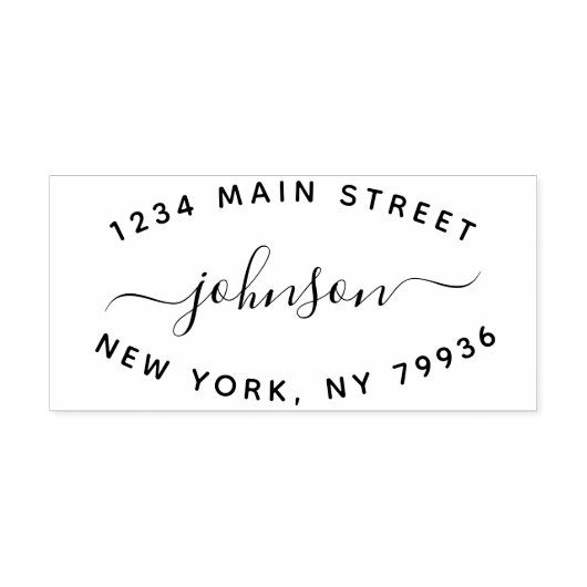 独自の差出人住所のモダン作成 ラバースタンプ (インプリント)