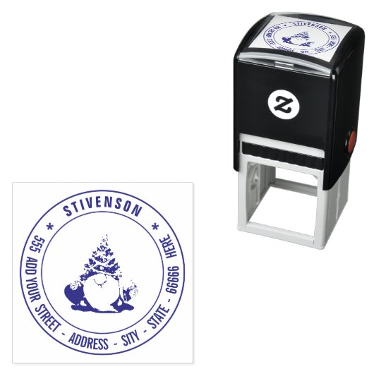 独自の差出人住所カスタムイメーパーソナライズされたジ セルフインキングスタンプ (インサイチュ)