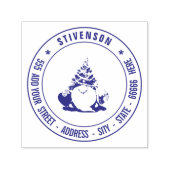 独自の差出人住所カスタムイメーパーソナライズされたジ セルフインキングスタンプ (デザイン)