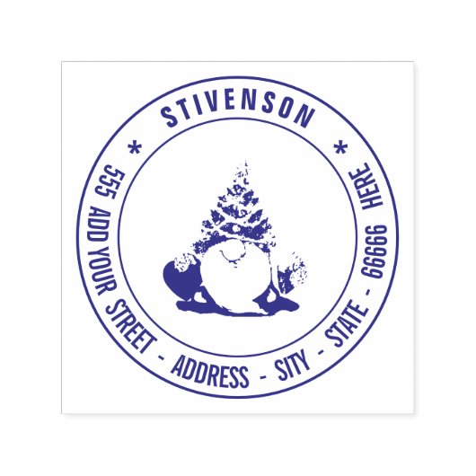 独自の差出人住所カスタムイメーパーソナライズされたジ セルフインキングスタンプ (デザイン)