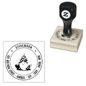 独自の差出人住所カスタムイメーパーソナライズされたジ ラバースタンプ (押印)