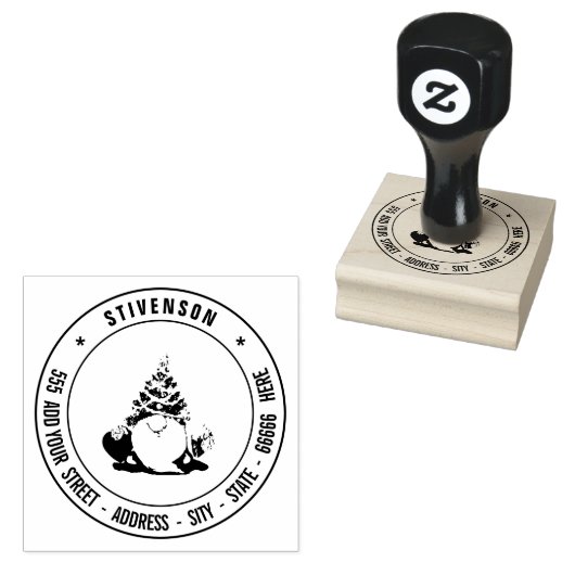 独自の差出人住所カスタムイメーパーソナライズされたジ ラバースタンプ (押印)