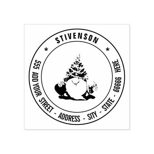 独自の差出人住所カスタムイメーパーソナライズされたジ ラバースタンプ (インプリント)