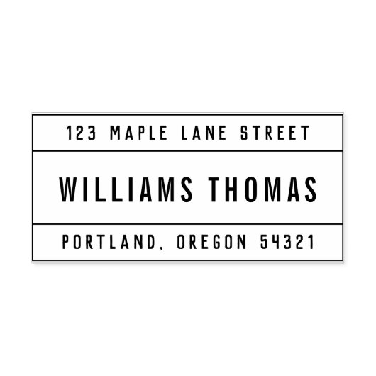 独自の差出人住所ゴムカスタムスタンプの作成 ラバースタンプ (インプリント)